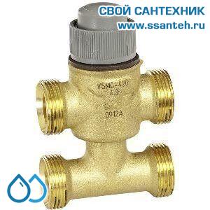 10087 Honeywell, VSOF-415-1.0 Клапан трехходовой с байпасом регулирующий резьбовой, PN16, DN15, Kvs 1, 2.5мм, 2…120 °C