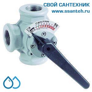 10284 Honeywell DR40GMLA Клапан трехходовой поворотный муфтовый, PN6, DN40, Kvs 25, 2…130 °C