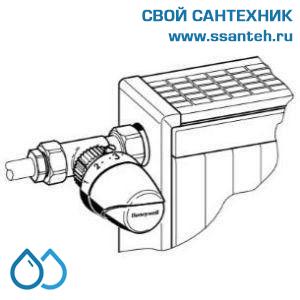 10444 Honeywell T2001W0 Thera-4 Design Термоголовка компактная для радиаторных клапанов, +6...+28°C,  М30 x 1,5, с нулевой отметкой (0°C)