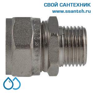 01169 Соединитель обжимной с переходом на нар.р. 26 х 3/4"