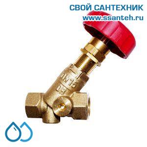 15139 HERZ 1411763 Клапан балансировочный для отопления без измерительных клапанов, DN25, 1", PN20, Kvs 10,40 м3/час, 130°С, Штремакс-R