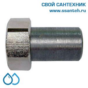 15449 HERZ, 1624001 Соединитель с накидной гайкой приварной, 3/4" х  26,9 мм, плоское уплотнение, прокладка
