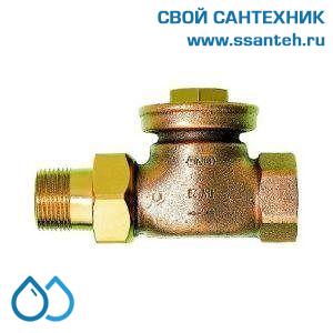 18036 Honeywell, V2440D0020 Клапан запорно-настроечный радиаторный прямой, 3/4", Kvs 5.0, Ру 10, 130С, для гравитационных систем