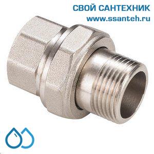 19718 Сгон прямой американка 1/2" вн.-нар.