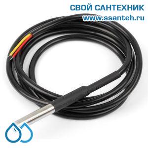 23677 PF10-65-5M Датчик температуры теплоносителя, IP65, NTC 10K, -40...+150°C, L=55 мм, d=6 мм, кабель 5 м