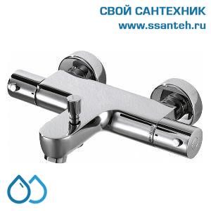 03370 BRAVAT F63984C-01B(ST 0150-T) Stream Смеситель термостатический для душа короткий излив, хром