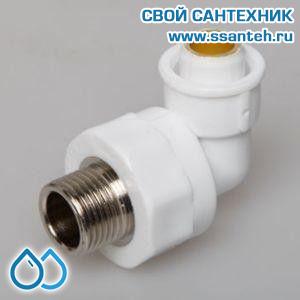 06180 PP-R Уголок НР 26х3/4" (20/120)