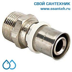 00967 Соединитель пресс с переходом на нар.р. 16 х 1/2"